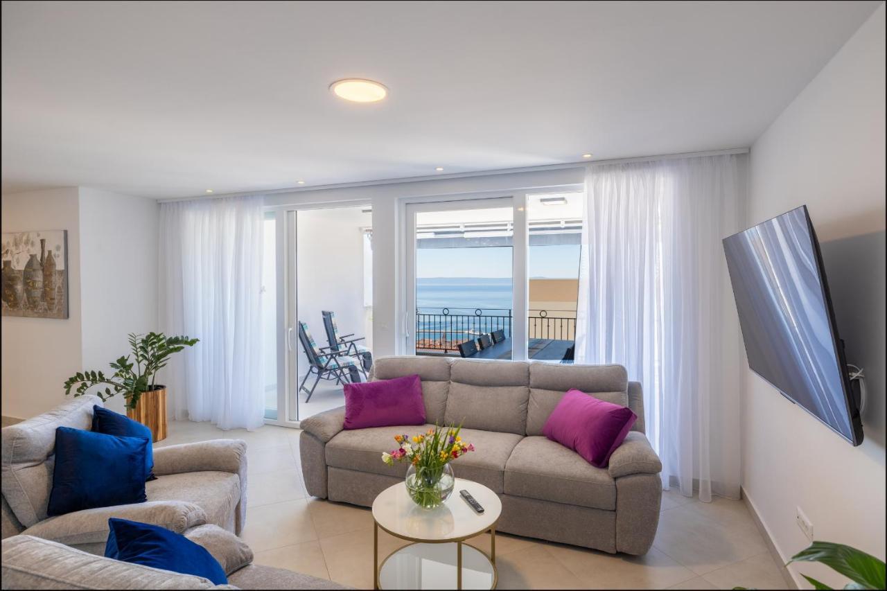Villa Smaragd - Lapis - Luxury Apartment With Shared Pool Makarska Exterior foto